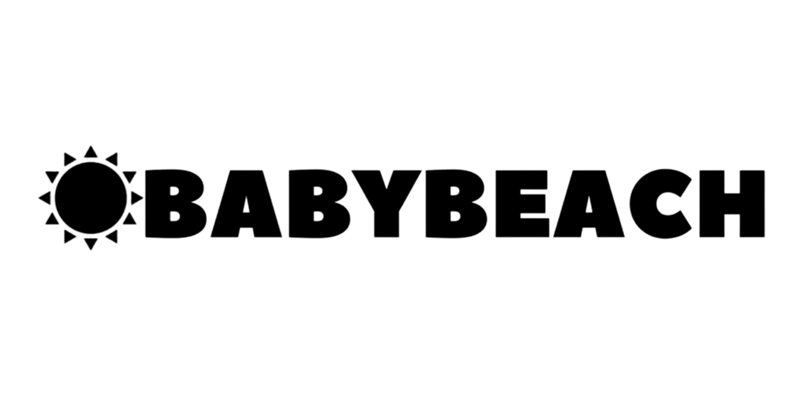schwarzes Logo von Babybeach