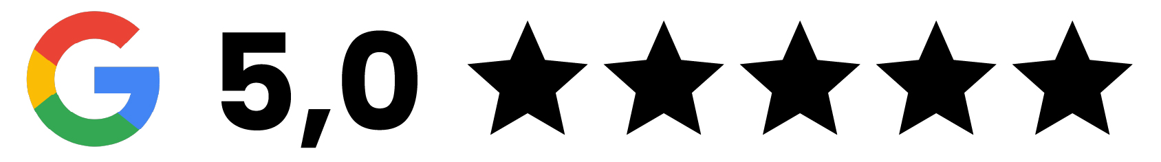 Icon von positiver Google Bewertung